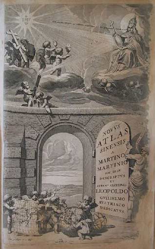Portada de Martino Martini, Novus atlas sinensis, &Aacute;msterdam, 1655.